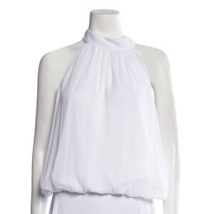 Elegant White Halter Top